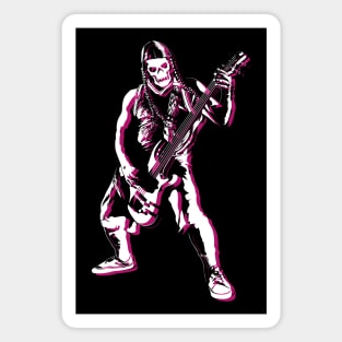 Heavy Metal Bass Player Magnet